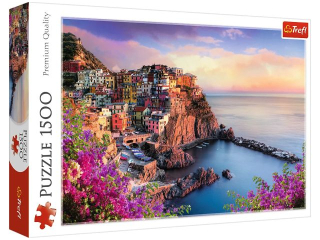 Puzzle 1500 TREFL Widok na miasteczko Manarola