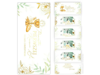 Kartki karnet DL Premium Komunia 21 Ojciec Chrzestny