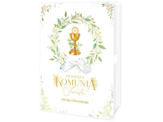 Album pude�ko Komunia XXL + Ksi��eczka i Koperta, Od Ojca Chrzestnego