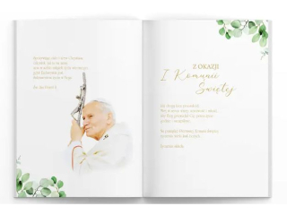 Album pude�ko Komunia XXL + Ksi��eczka i Koperta, Od Ojca Chrzestnego