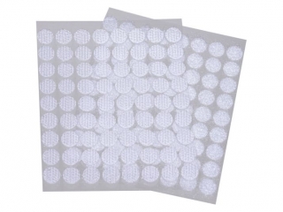 Rzep samoprzylepny kka rozmiar: 12mm ilo: 72 szt kolor: biay