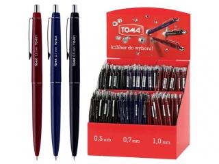 Długopis automatyczny TOMA Asystent Display mix 180szt.
