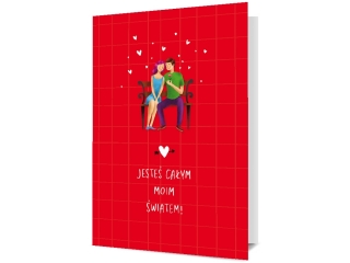 Kartki karnet B6 - 1993 Walentynka