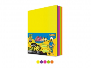 Papier ksero kolorowy A4 500k. PASTELLO 75g mix 5 kolorw Ne