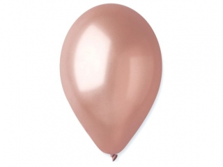 Balony GEMAR metal 26cm różowo-złoty 100szt.
