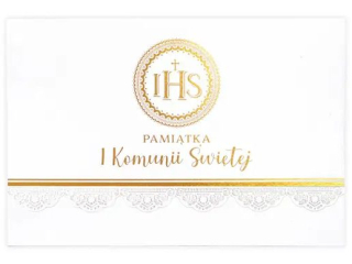 Kartka na Pierwsz� Komuni� KZK B6 LC nr31 z�ocona