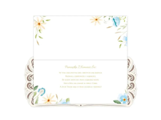 Kartka na Pierwsz� Komuni� KZK DL DG Drewniana nr10