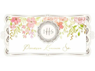 Kartka na Pierwsz� Komuni� KZK DL DG Drewniana nr 7