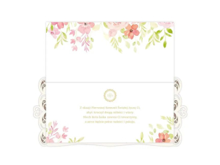 Kartka na Pierwsz� Komuni� KZK DL DG Drewniana nr 7