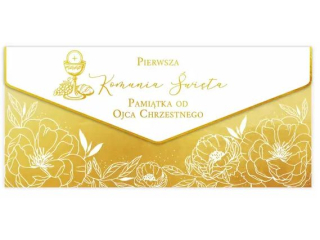 Kartka - koperta na pieni�dze na I Komuni� KZK DL Premium nr17 od Ojca Chrzestnego