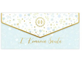 Kartka - koperta na pieni�dze na I Komuni� KZK DL Premium nr15 dla ch�opca