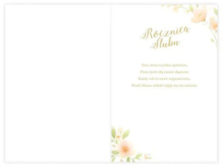 Kartka na Rocznic� �lubu KZK B6 LUX nr. 1 10 Cynowa Rocznica �lubu