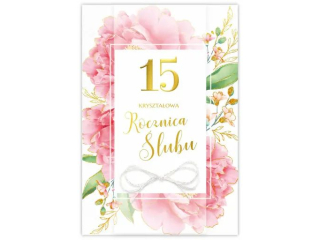 Kartka na Rocznic� �lubu KZK B6 LUX nr. 2 15 Kryszta�owa Rocznica �lubu