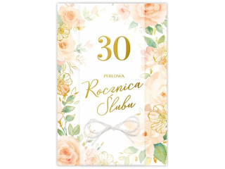 Kartka na Rocznic� �lubu KZK B6 LUX nr. 6 30 Per�owa Rocznica �lubu