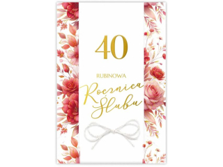 Kartka na Rocznic� �lubu KZK B6 LUX nr. 8 40 Rubinowa Rocznica �lubu