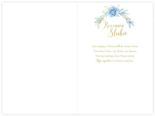 Kartka na Rocznic� �lubu KZK B6 LUX nr. 9 45 Szafirowa Rocznica �lubu