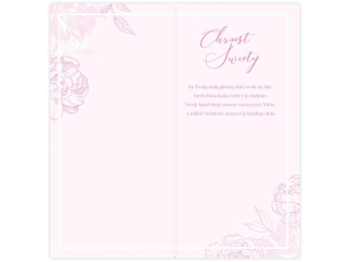 Kartka na Chrzest KZK DL-R nr28 dla dziewczynki