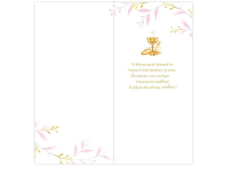 Kartka na Pierwsz� Komuni� KZK DL-R nr 8 dla dziewczynki