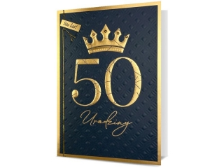 Kartki karnet HM 200-3037 Urodziny "50"
