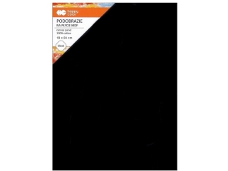Podobrazie baweniane 24x30, impregnowane czarne, MDF 4mm, Happy Color