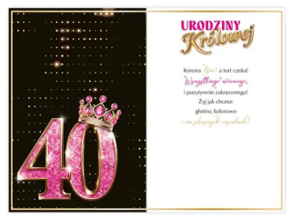 Kartka urodzinowa KZK B6 nr.36 - 40te Urodziny Kr�lowej