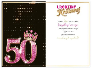 Kartka urodzinowa KZK B6 nr.37 - 50te Urodziny Kr�lowej