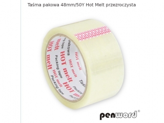 TAMA PAKOWA 48mm/50m HOT MELT PRZEZROCZYSTA