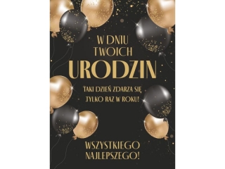Kartki karnet Urodzinowy URR-201