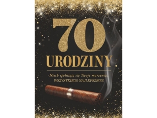Kartki karnet Urodzinowy CMB -104  "70"