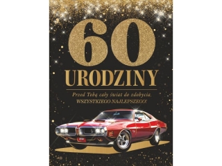 Kartki karnet Urodzinowy CMB -103  "60"