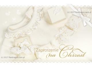 Kartki zaproszenia DRAGON ZM C6-510 Chrzest