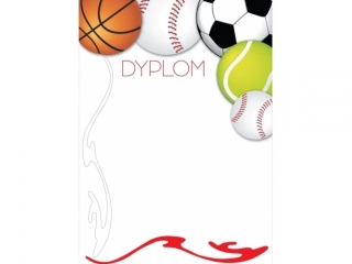 Dyplomy BENIAMIN sportowe A4 20szt. - Piłki