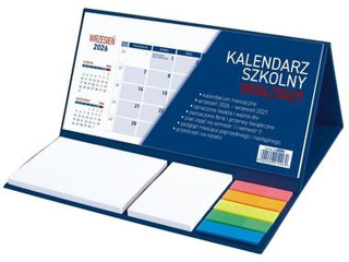 Kalendarz szkolny z notesem KLEJONY 2026/2027