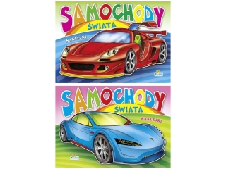 Kolorowanka KRZESIEK A4 16k. Samochody świata - Sportowy