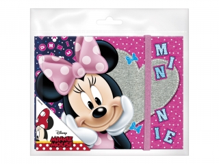 Pamiętnik z gumką DERFORM B Minnie