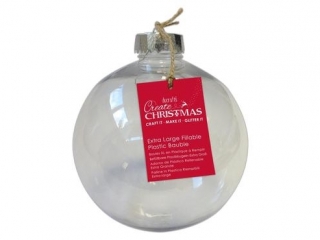 Plastikowa bombka do wypełnienia, duża - Create Christmas