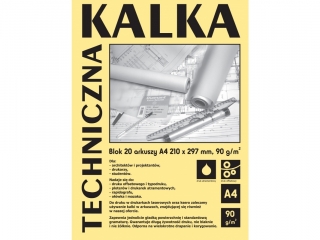 Kalka kreślarska KOH-I-NOOR Diamant A4 100ark. 90g