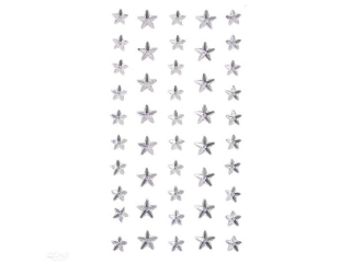 KRYSZTAKI SAMOPRZYLEPNE MIX, CRYSTAL - GWIAZDKI, 46 SZT.