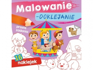 Kolorowanka SKRZAT Malowanie-doklejanie - Proste zadania