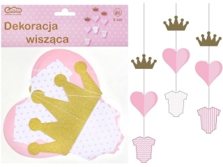 Dekoracja wisząca "Little girl", 3 szt. KK