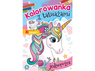 Kolorowanka z tatuażami SKRZAT Jednorożce