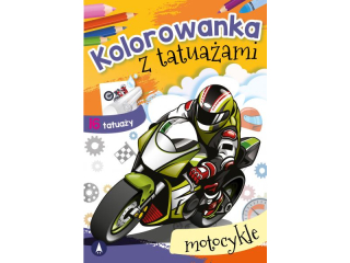 Kolorowanka SKRZAT z tatua�ami - Motocykle