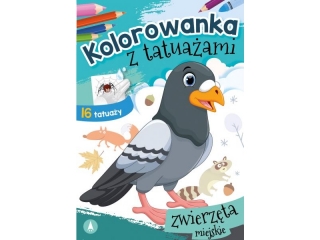 Kolorowanka SKRZAT z tatuaami - Zwierzta miejskie