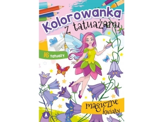 Kolorowanka SKRZAT z tatuaami - Magiczne kwiaty