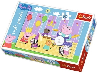 Puzzle 60 TREFL Świnka Peppa na balu