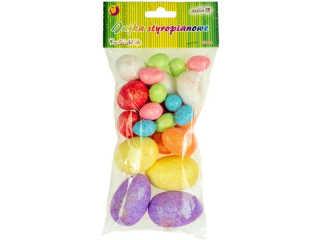 Jajka styropianowe WPJ-7477 brokatowe.