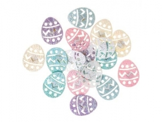 Naklejki z filcu opalizuj�ce DPCRAFT jajka, 18 szt.