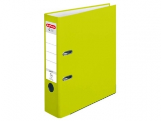 Segregator A4 8cm HERLITZ Q.file standard PP - neon green