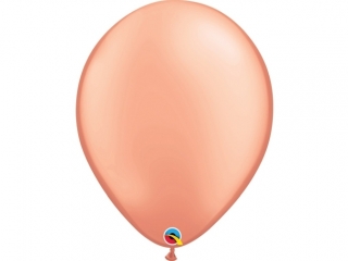 Balon QUALATEX 11", metal różowo-złoty / 25 szt.