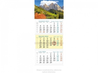 Kalendarz trójdzielny LUCRUM 2024 KT10 - Góry